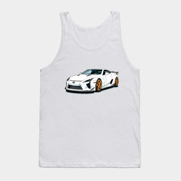 LFA JDM Cartoon Print Tank Top by SynchroDesign